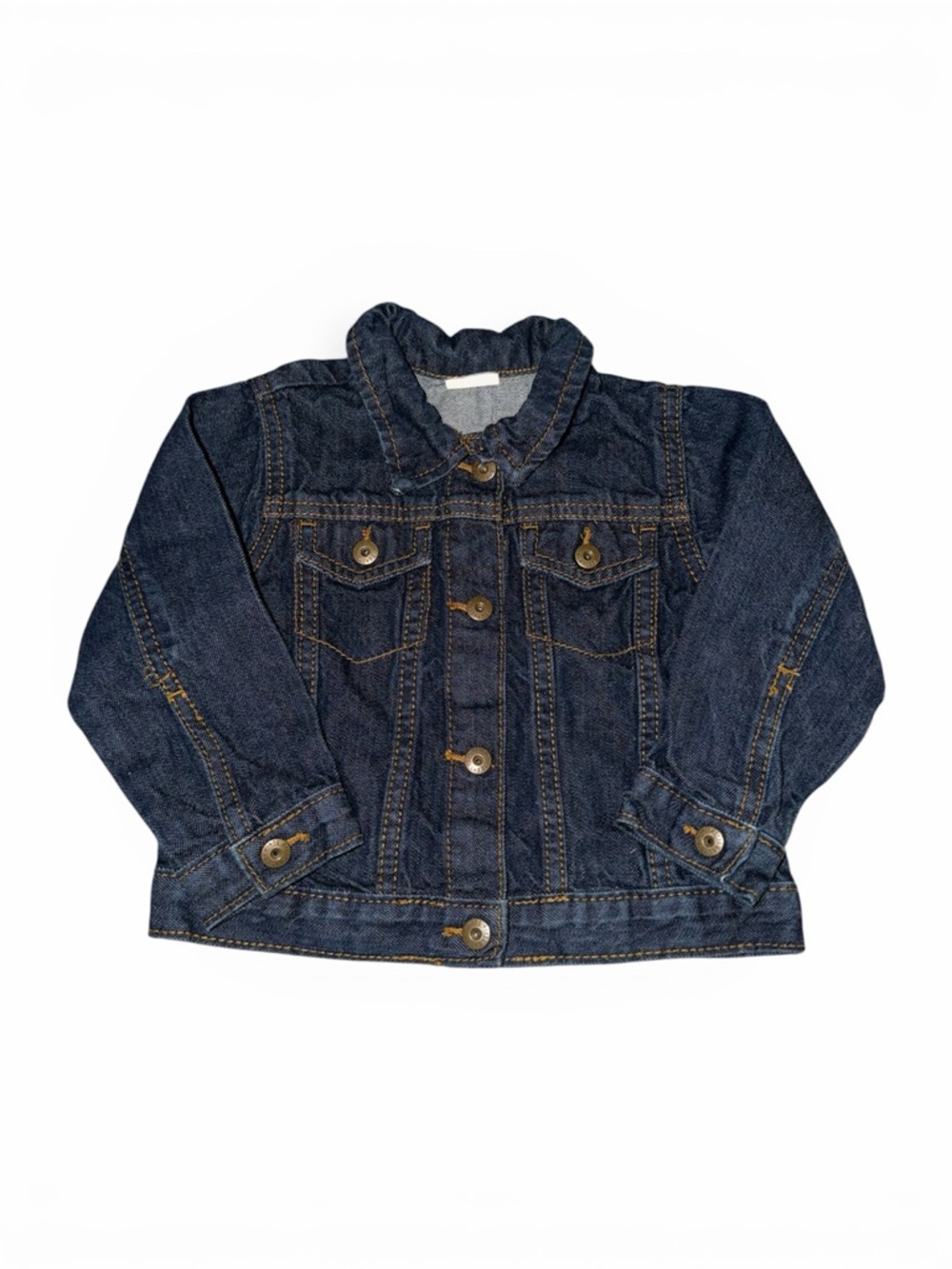 Kids Wranglers Dark Blue Denim Jacket - Classic Button-Up